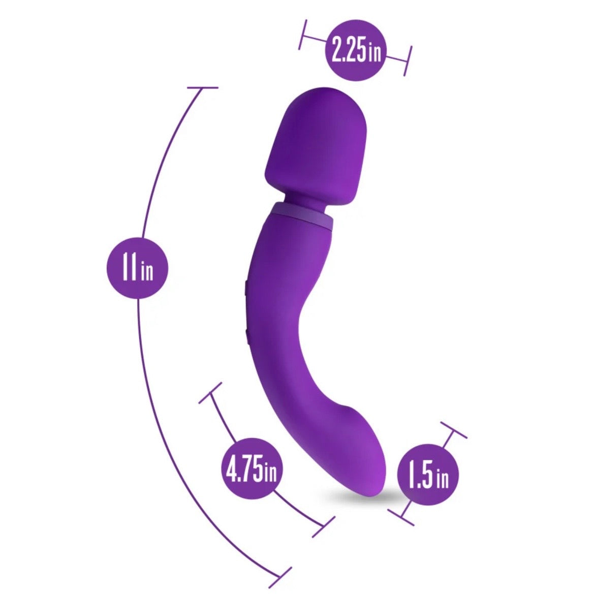 Wellness Dual Sense Rechargeable Silicone Massager – Purple