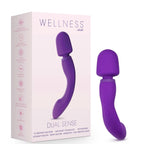 Wellness Dual Sense Rechargeable Silicone Massager – Purple