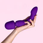 Wellness Dual Sense Rechargeable Silicone Massager – Purple