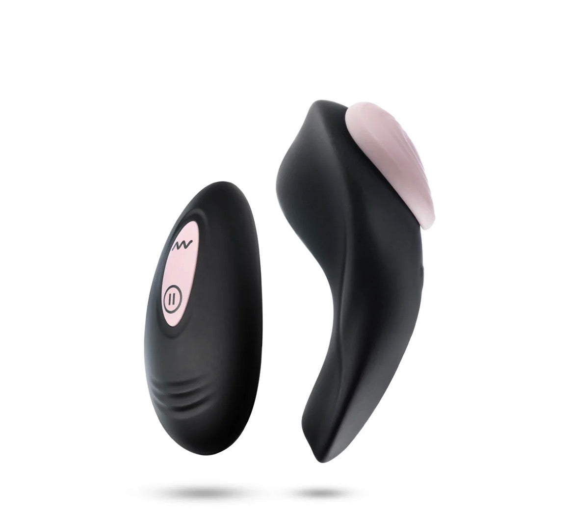 Temptasia Heartbeat Rechargeable Silicone Panty Vibe with Remote – Pink