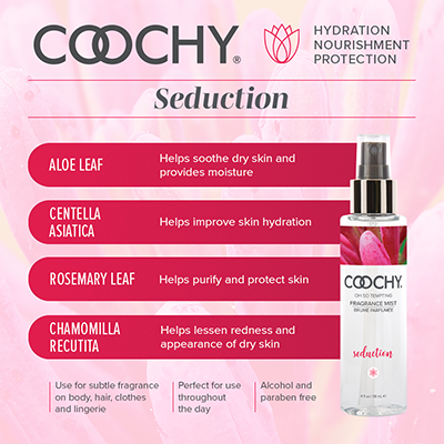 Coochy Seduction Fragrance Body Mist – Honeysuckle/Citrus 4 oz