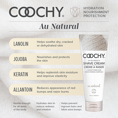Coochy Shave Cream – Au Natural 3.4 oz
