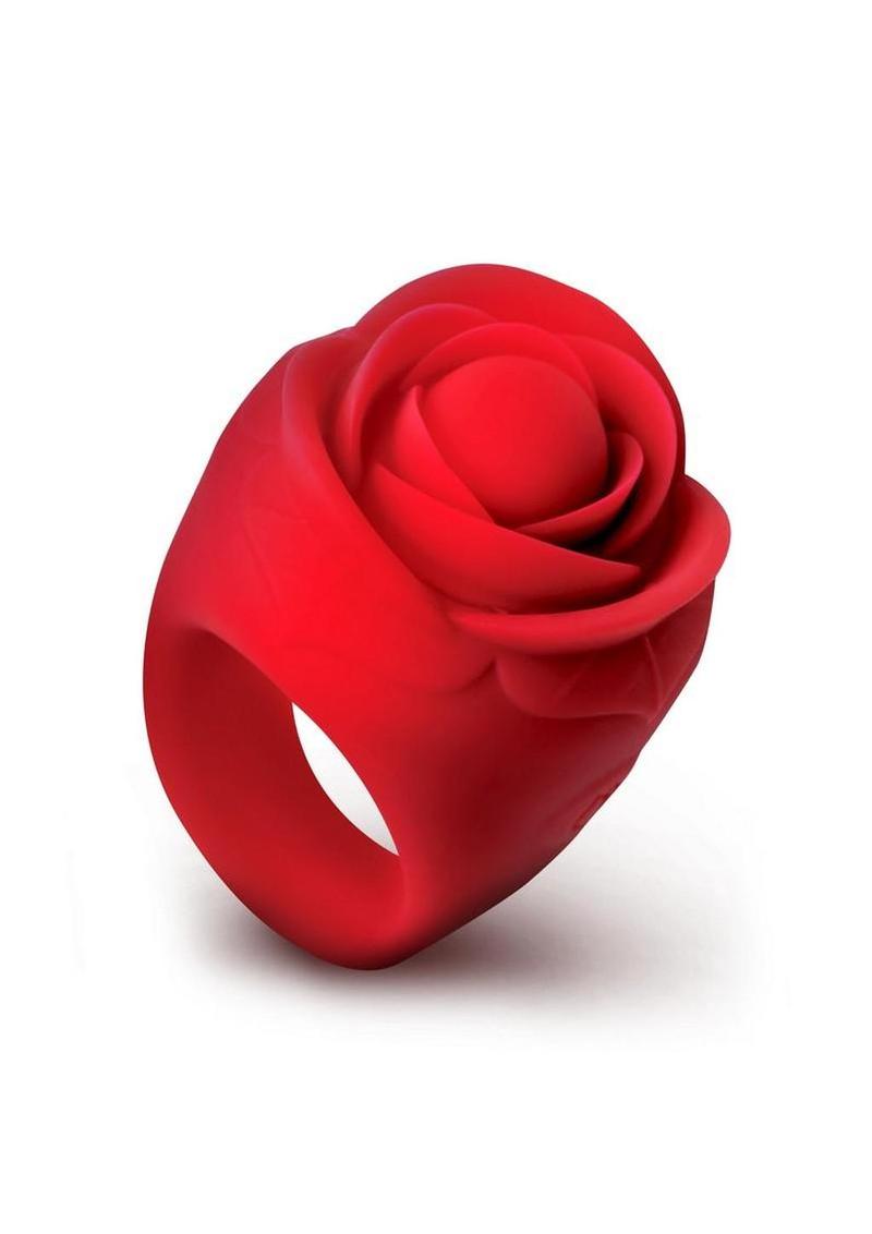 Bloomgasm Rose Ring - Rechargeable Silicone Finger Vibrator
