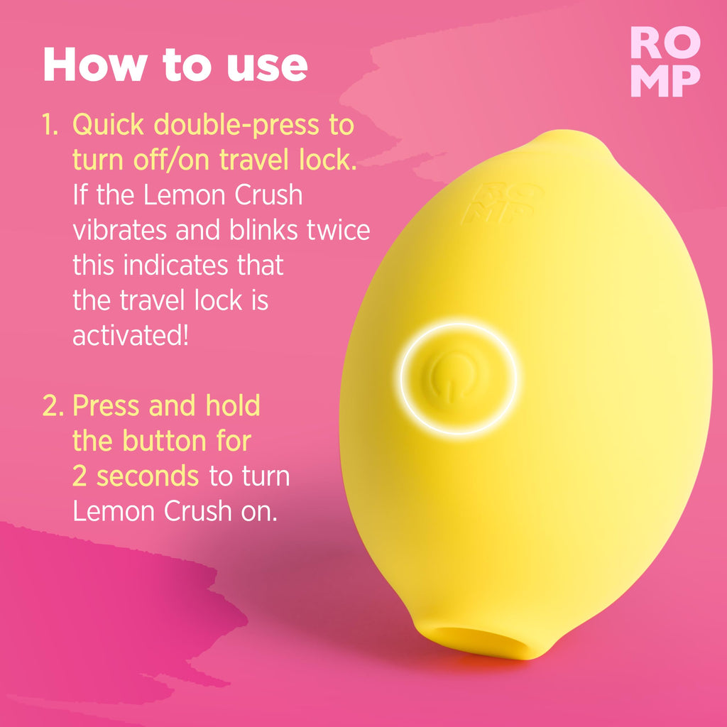 Lemon Crush Clitoral Stimulator with Pleasure Air – Yellow