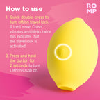 Lemon Crush Clitoral Stimulator with Pleasure Air – Yellow