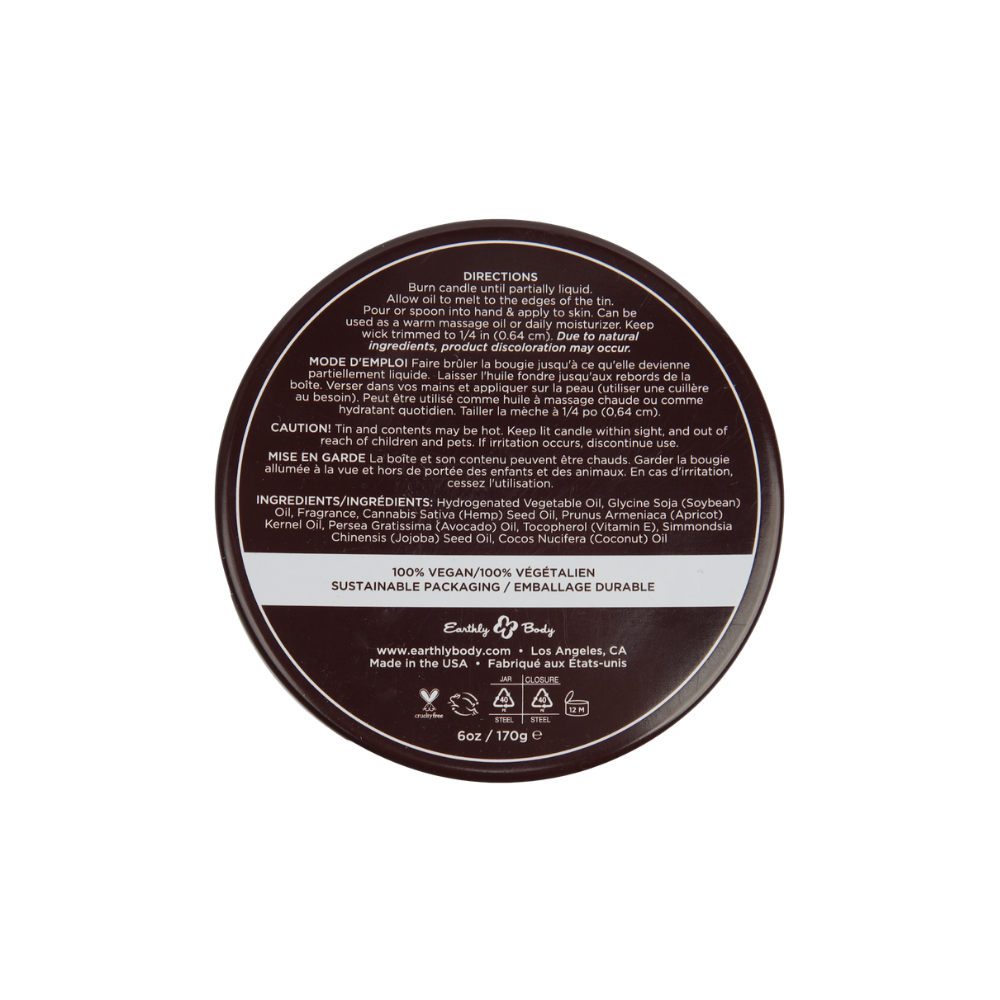 Hemp Seed Massage Candle