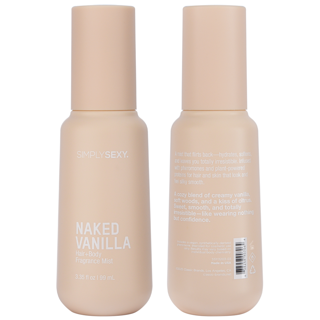 Simply Sexy Pheromone Hair + Body Mist – Naked Vanilla 3.35 oz