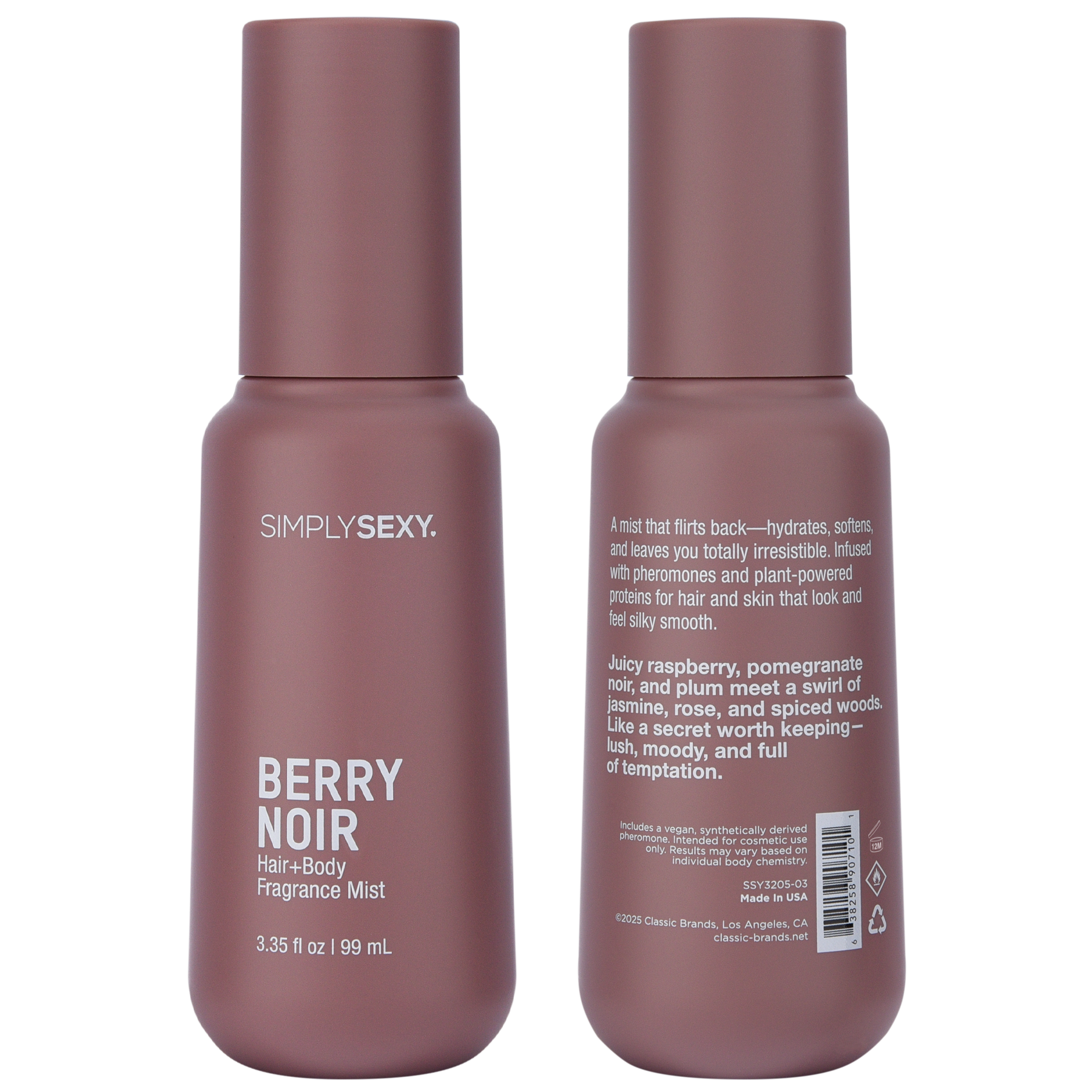 Simply Sexy Pheromone Hair + Body Mist – Berry Noir 3.35 oz
